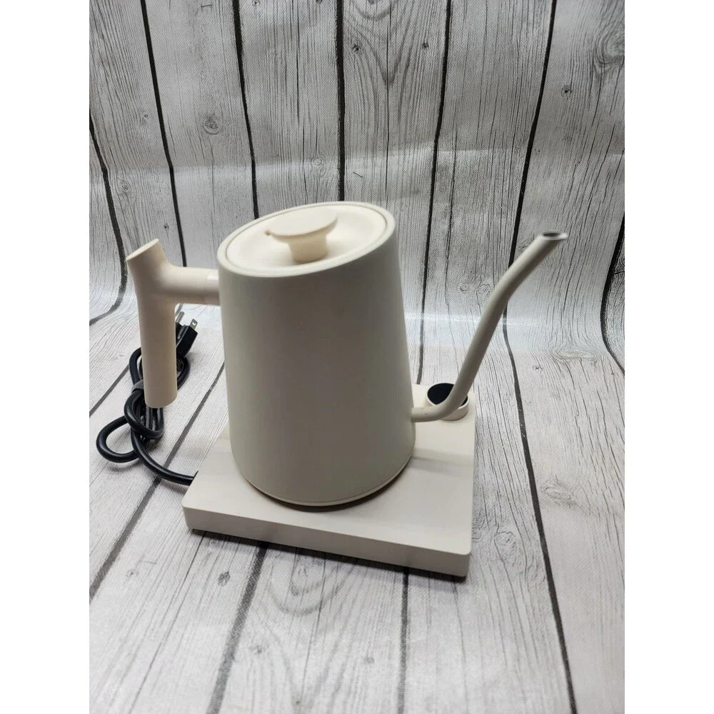 Greater Goods Electric Gooseneck Kettle Birch White 1200W Tested 0448